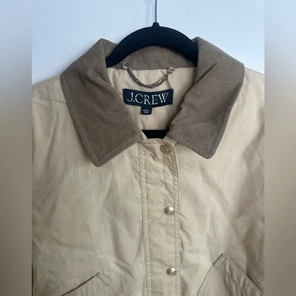 NWT J. CREW Short Barn Jacket™ IN Coastal Khaki Size Large SOLD OUT - Picture 4 of 11
